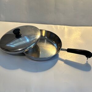 Stainless Steel Frying Pan with Lid